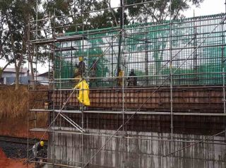 Obras do novo viaduto do Beija-flor continuam em ritmo acelerado