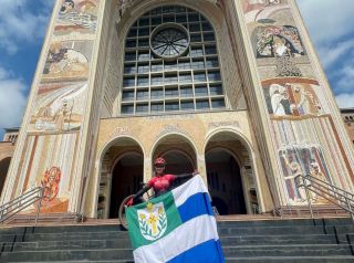 Ciclista mirassolense cumpre desafio e chega ao Santuário Nacional de Aparecida