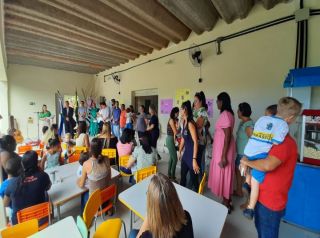 Prefeitura celebra entrega da revitalização da Escola de Educação Infantil Profª Maria Bianchi