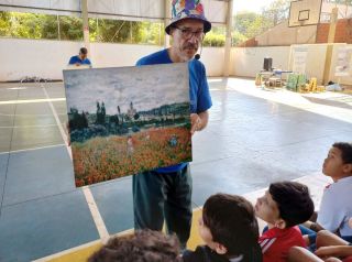 Alunos das escolas públicas de Mirassol conhecem as pinturas de Monet e sua relação com a água