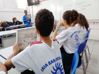 Alunos das escolas públicas de Mirassol conhecem as pinturas de Monet e sua relação com a água